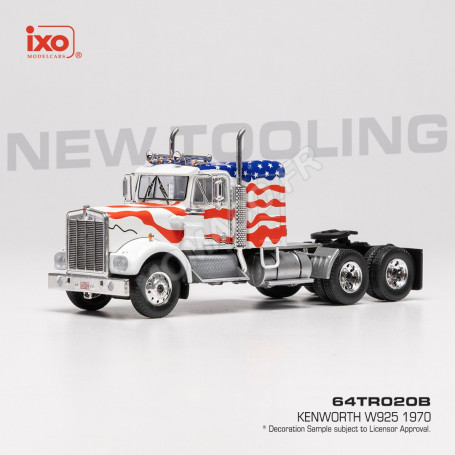 KENWORTH W925 1970 BLANC AVEC DECORATION AMERICAINE