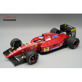 FERRARI F92A 27 JEAN ALESI GRAND PRIX DE MONACO 1992 AVEC FIGURINE