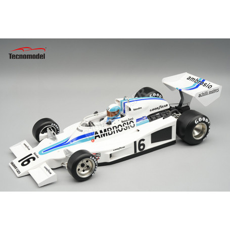 SHADOW DN8 16 RENZO ZORZI GRAND PRIX DE LONG BEACH 1977 AVEC FIGURINE