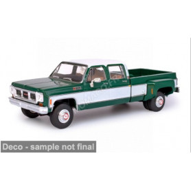 GMC SIERRA GRANDE 3500 DOUBLE CABINE 1973 VERT/BLANC