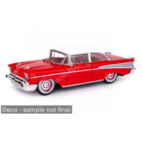 CHEVROLET BEL-AIR 1957 ROUGE/BLANC