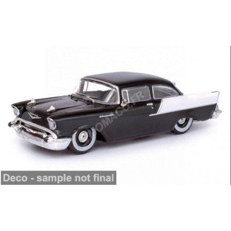 CHEVROLET ONE-FIFTY SEDAN 1957 NOIR/BLANC