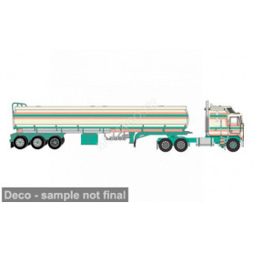 KENWORTH K100 AERODYNE 1976 BEIGE/ROSA