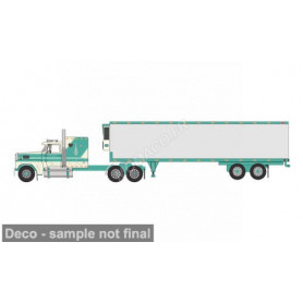 FORD LTL-9000 1978 VERT/BEIGE AVEC REMORQUE