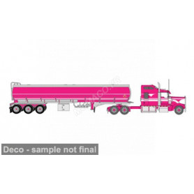 KENWORTH W900 1990 ROSE AVEC CITERNE