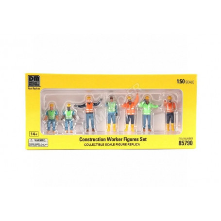 SET DE 7 FIGURINES : PERSONNAGES DE CHANTIER