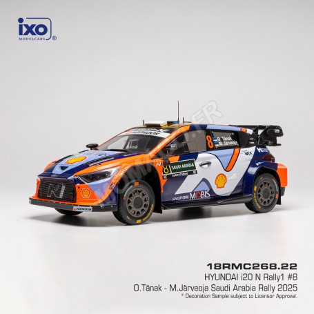 HYUNDAI I20 N RALLY 1 8 TÄNAK/JÄRVEOJA RALLYE D'ARABIE SAOUDITE 2025