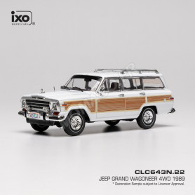JEEP GRAND WAGONEER 1989 BLANC/BOIS