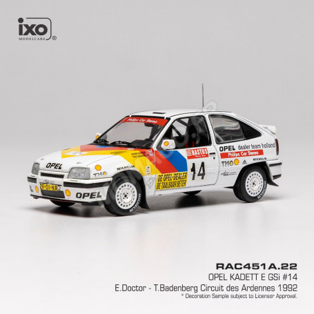 OPEL KADETT E GSI 14 DOCTOR/BADENBERG CIRCUIT DES ARDENNES 1992