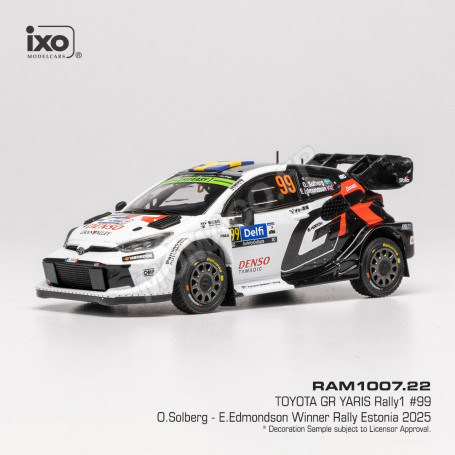 TOYOTA GR YARIS RALLY 1 99 SOLBERG/EDMONDSON RALLYE D'ESTONIE 2025