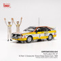 AUDI QUATTRO A2 1 RÖHRL/GEISTDÖRFER RALLYE MONTE-CARLO 1984 1ER AVEC 2 FIGURINES