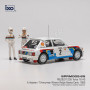 PEUGEOT 205 TURBO 16 2 VATANEN/HARRYMAN RALLYE MONTE-CARLO 1985 1ER AVEC 2 FIGURINES