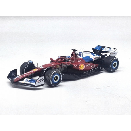 FERRARI F1 SF-25 TEAM SCUDERIA FERRARI HP 16 CHARLES LECLERC GRAND PRIX MIAMI 2025 (PACKAGING PREMIUM AVEC CASQUE)
