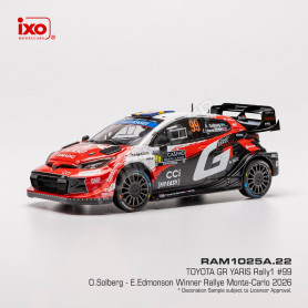 TOYOTA GR YARIS RALLY1 99 SOLBERG/EDMONDSON RALLYE MONTE-CARLO 2026