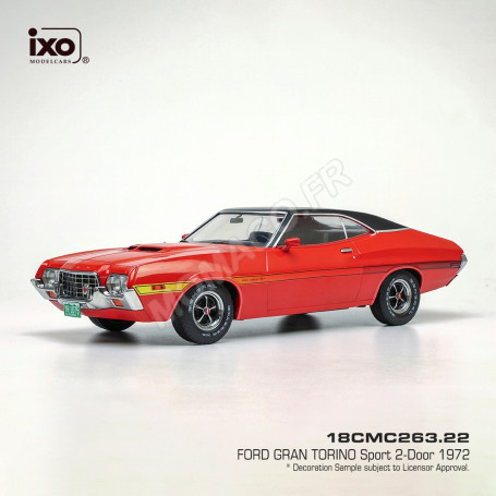 FORD GRAN TORINO SPORT 1972 ROUGE/NOIR