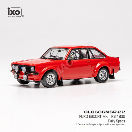 FORD ESCORT MK II RS 1800 1980 ROUGE