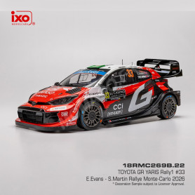 TOYOTA GR YARIS RALLY 1 33 EVANS/MARTIN WRC RALLYE MONTE CARLO 2026