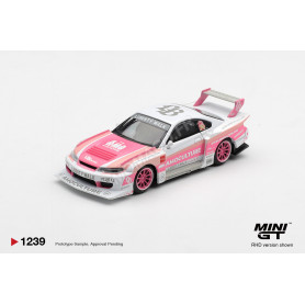 NISSAN SILVIA (S15) LB-SUPER SILHOUETTE AMOCULTURE 2026 ROSE/BLANC (RHD)