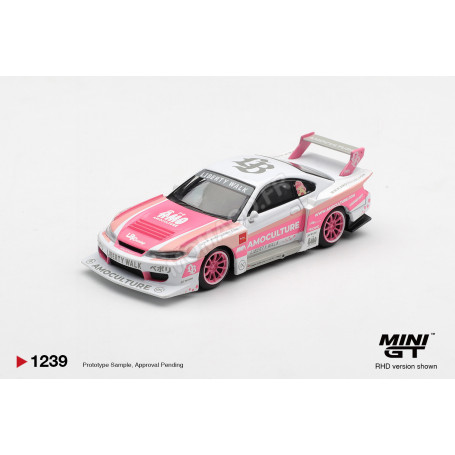 NISSAN SILVIA (S15) LB-SUPER SILHOUETTE AMOCULTURE 2026 ROSE/BLANC (RHD)