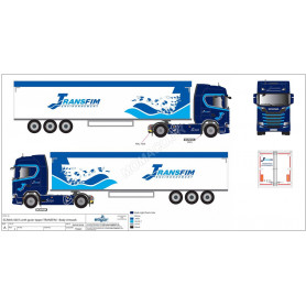 SCANIA 500S REMORQUE BENNE CEREALIERE "TRANSFIM"