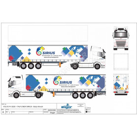VOLVO FH 2020 REMORQUE TAUTLINER "SIRIUS TRANSPORT ET LOGISTIQUE"
