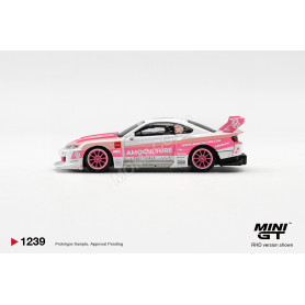 NISSAN SILVIA (S15) LB-SUPER SILHOUETTE AMOCULTURE 2026 ROSE/BLANC (BLISTER EDITION) (RHD)