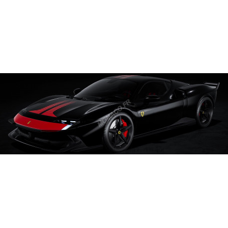 FERRARI 849 TESTAROSSA FIORANO 2025 NOIR "NERO DS" (BOITE PREMIUM - HARDCASE)