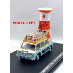 RENAULT 8 GUERTON "BELIN - TDF 1965" VERSION N°1 AVEC GRAND PERSONNAGE