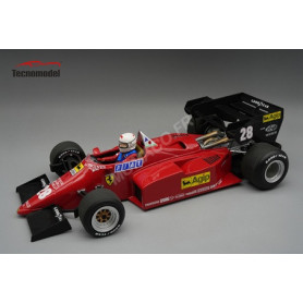 FERRARI 126 C4-M2 28 ARNOUX GRAND PRIX D'EUROPE 1984 AVEC FIGURINE
