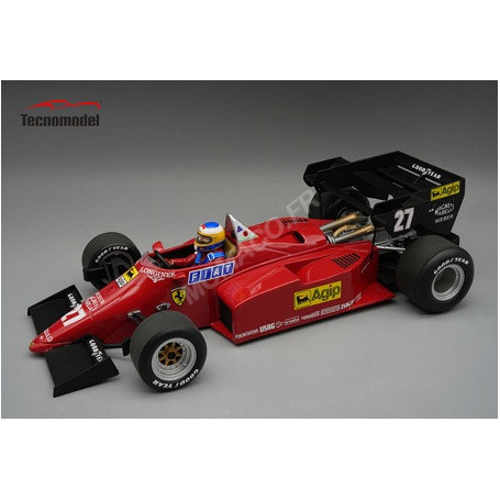 FERRARI 126 C4-M2 27 ALBORETO GRAND PRIX D'EUROPE 1984 2ND AVEC FIGURINE