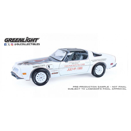 PONTIAC FIREBIRD TRANS AM 1980 "OFFICIAL PACE CAR 58TH ANNUAL PIKES PEAK AUTO HILL CLIMB"