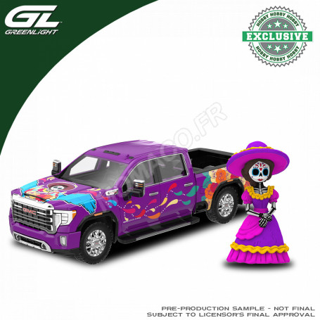 GMC SIERRA 3500 HD 2023 "DIA DE LOS MUERTOS 2026" AVEC FIGURINE "LA CATRINA"
