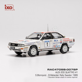 AUDI 200 (C3) QUATTRO 1 BLOMQVIST/MELANDER RALLYE DE SUEDE 1989