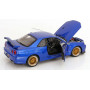 NISSAN SKYLINE GT-R R34 V-SPEC II AVEC JANTES BBS 2001 BLEU METALLISE