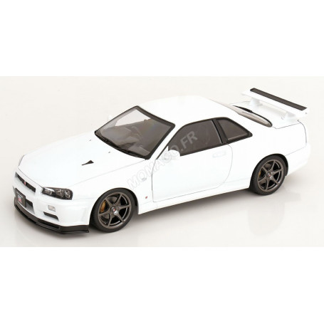 NISSAN SKYLINE GT-R R34 V-SPEC II AVEC JANTES OEM 2001 BLANC