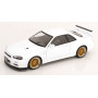 NISSAN SKYLINE GT-R R34 V-SPEC II AVEC JANTES BBS 2001 BLANC
