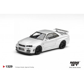 NISSAN SKYLINE GT-R (R34) Z-TUNE 1999 GRIS "SILVER METALLIC" (RHD)