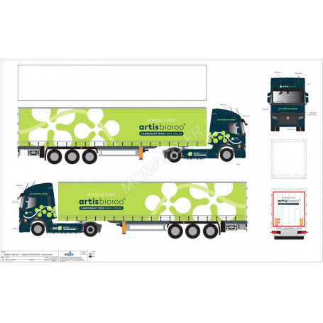 RENAULT T 480 2021 REMORQUE TAUTLINER "ARTIS BIO 100" (NE PAS DIFFUSER)