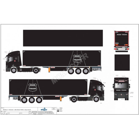 RENAULT T 480 2021 REMORQUE FOURGON "ROAD-TRANS"