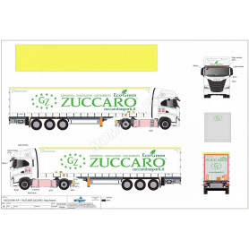 IVECO S-WAY NP REMORQUE TAUTLINER "ZUCCARO TRASPORTI BIANCO"