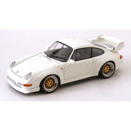 PORSCHE 911 (993) GT2 AVEC JANTES BBS 1996 BLANC