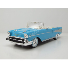 CHEVROLET BEL AIR CONVERTIBLE 1957 BLEUE