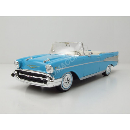 CHEVROLET BEL AIR CONVERTIBLE 1957 BLEUE