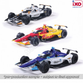 SET DE 3 INDYCAR CHAMPION INDIANAPOLIS 2025 "PODIUM : 10 ALEX PALOU / 04 DAVID MALUKAS / 05 PATO O'WARD"
