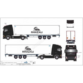 VOLVO FH 4 REMORQUE CHEREAU "TRANSPORTS RHAZALI" (CONFIDENTIEL)