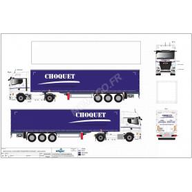 MAN TGX GX REMORQUE TAUTLINER "TRANSPORTS CHOQUET" (CONFIDENTIEL)