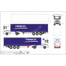 MERCEDES-BENZ ACTROS 5 TAUTLINER "TRANSPORTS CHOQUET" (CONFIDENTIEL)
