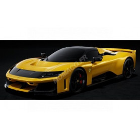 FERRARI F80 2024 JAUNE "GIALLO TRISTRATO" AVEC ROUES NOIRES