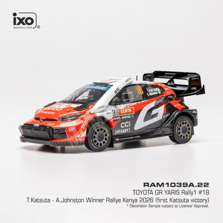 TOYOTA GR YARIS RALLY 1 18 KATSUTA/JOHNSTON EQUIPE TOYOTA GAZOO RACING RALLYE SAFARI KENYA 2026