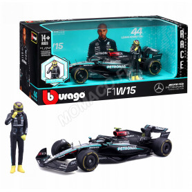 MERCEDES GP F1 W15 EQ PERFORMANCE TEAM AMG PETRONAS MOTORSPORT 44 LEWIS HAMILTON 2024 (BOITAGE SOUPLE AVEC PILOTE)